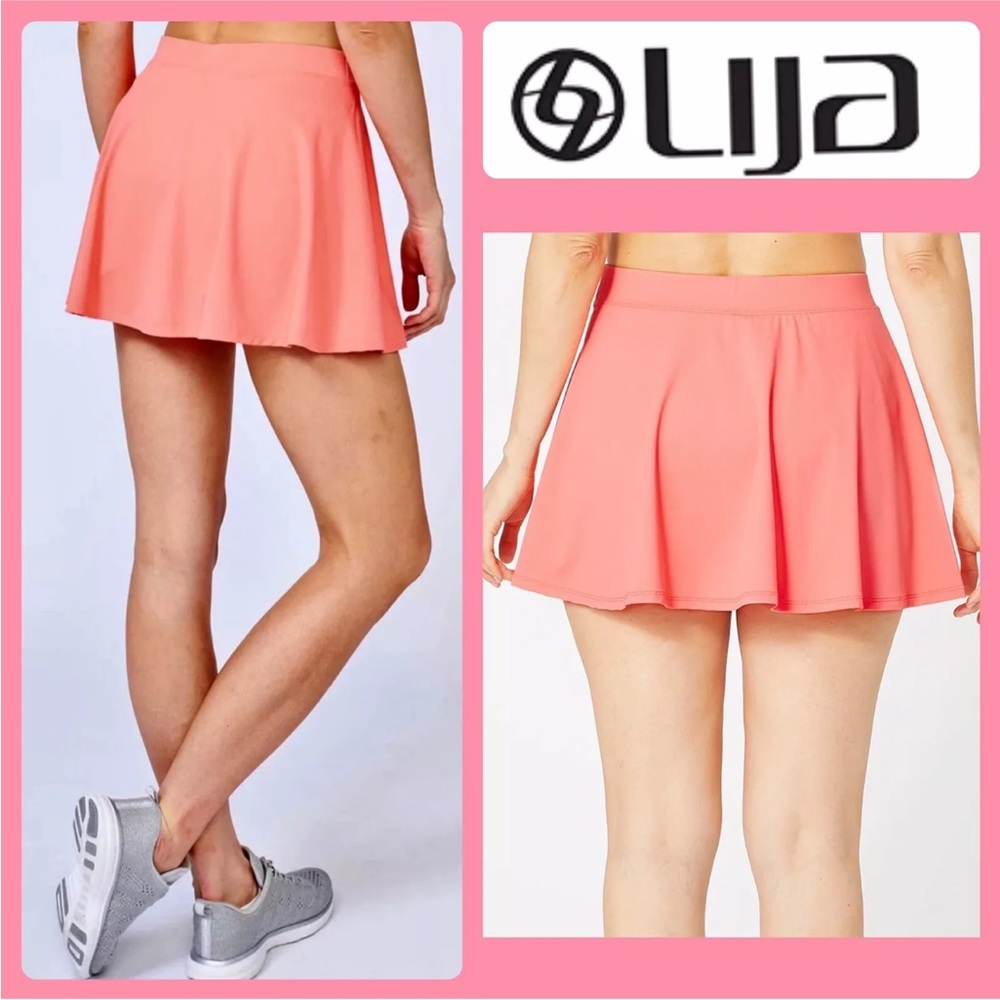 NWOT Lija Laser Tennis Skort Desert Flower and Pink Red Sz.Medium (fits 6-8)